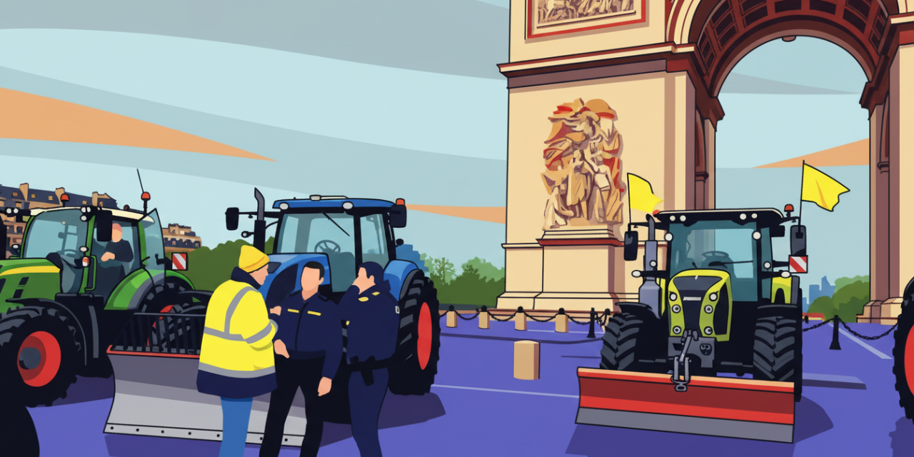 La protesta contro il Mercosur invade Parigi, trattori alla Tour Eiffel