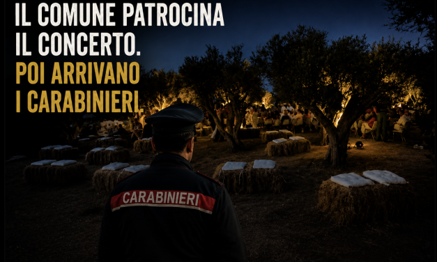 Il Comune patrocina il concerto. Poi arrivano i Carabinieri